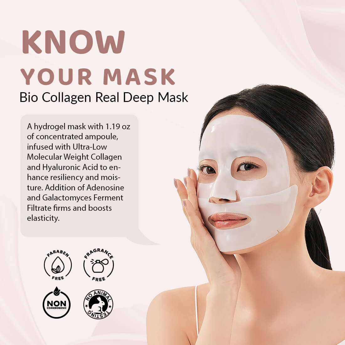 Bio Collagen Real Deep Mask | Hydrating | Ultra-Low Molecular Collagen