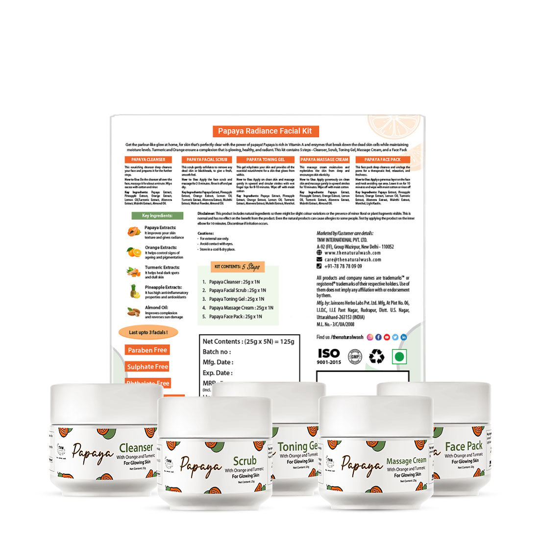 5 Time Use Papaya Facial Kit