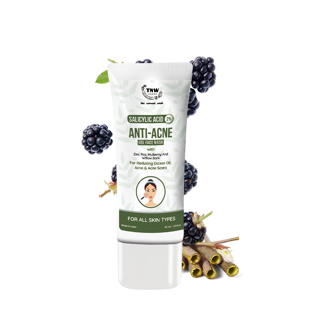 2% Salicylic Acid Anti-acne Gel Face Mask for Spot-free Skin