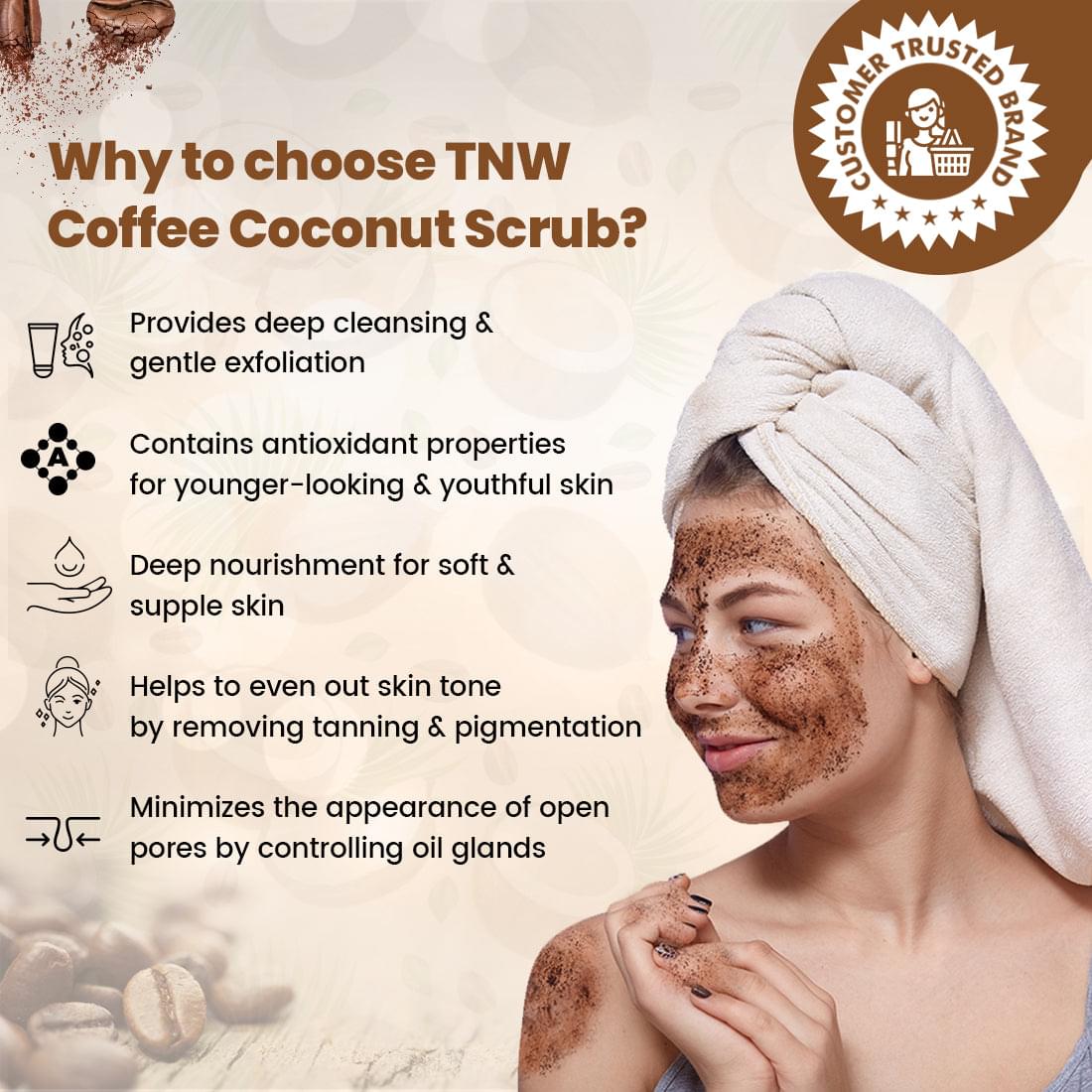 Coffee Coconut Scrub for Radiant & Healthy Skin (Natural & Harsh Chemical-Free Scrub) . (Stock Clearance)