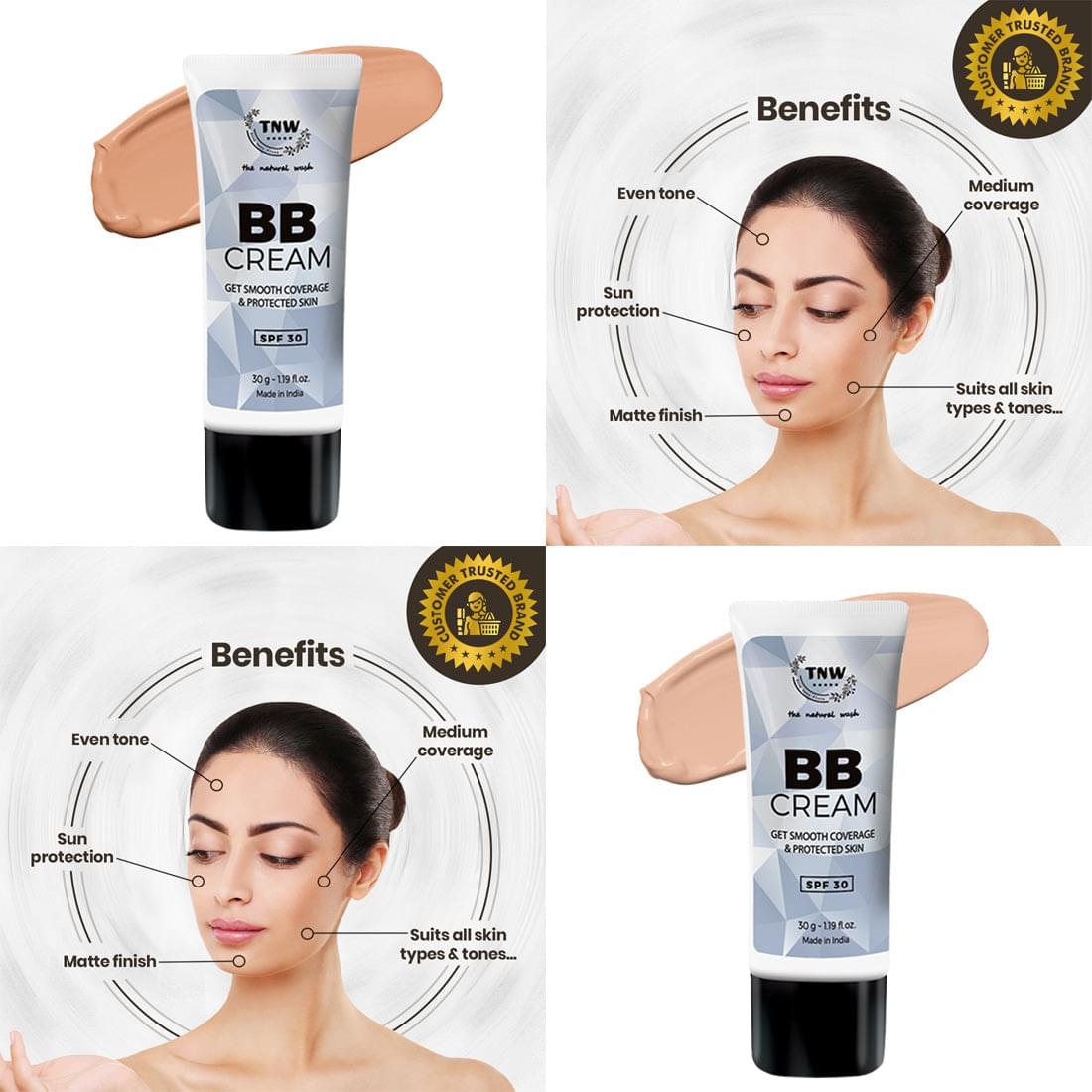 BB Cream - With SPF 30 (Ayurvedic & Paraben-Free). (Stock Clearance)