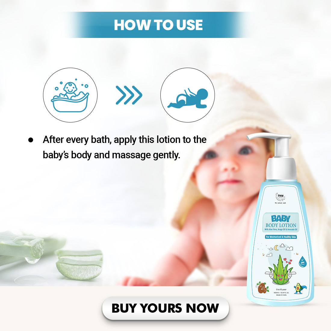 Baby Body Lotion for Healthy & Nourished Skin