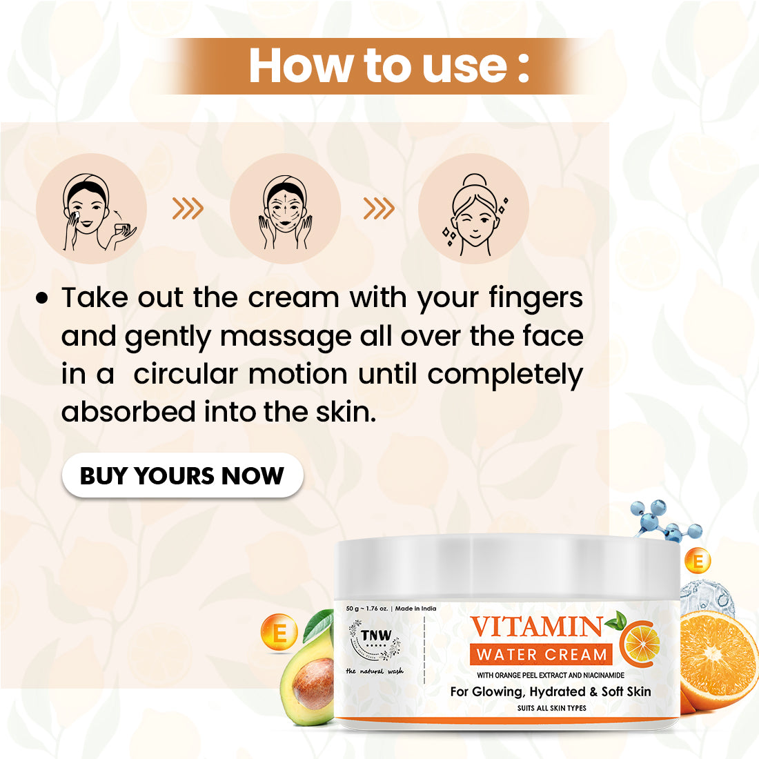 Vitamin C Water Cream for Hydrated Skin. (Stock Clearance)