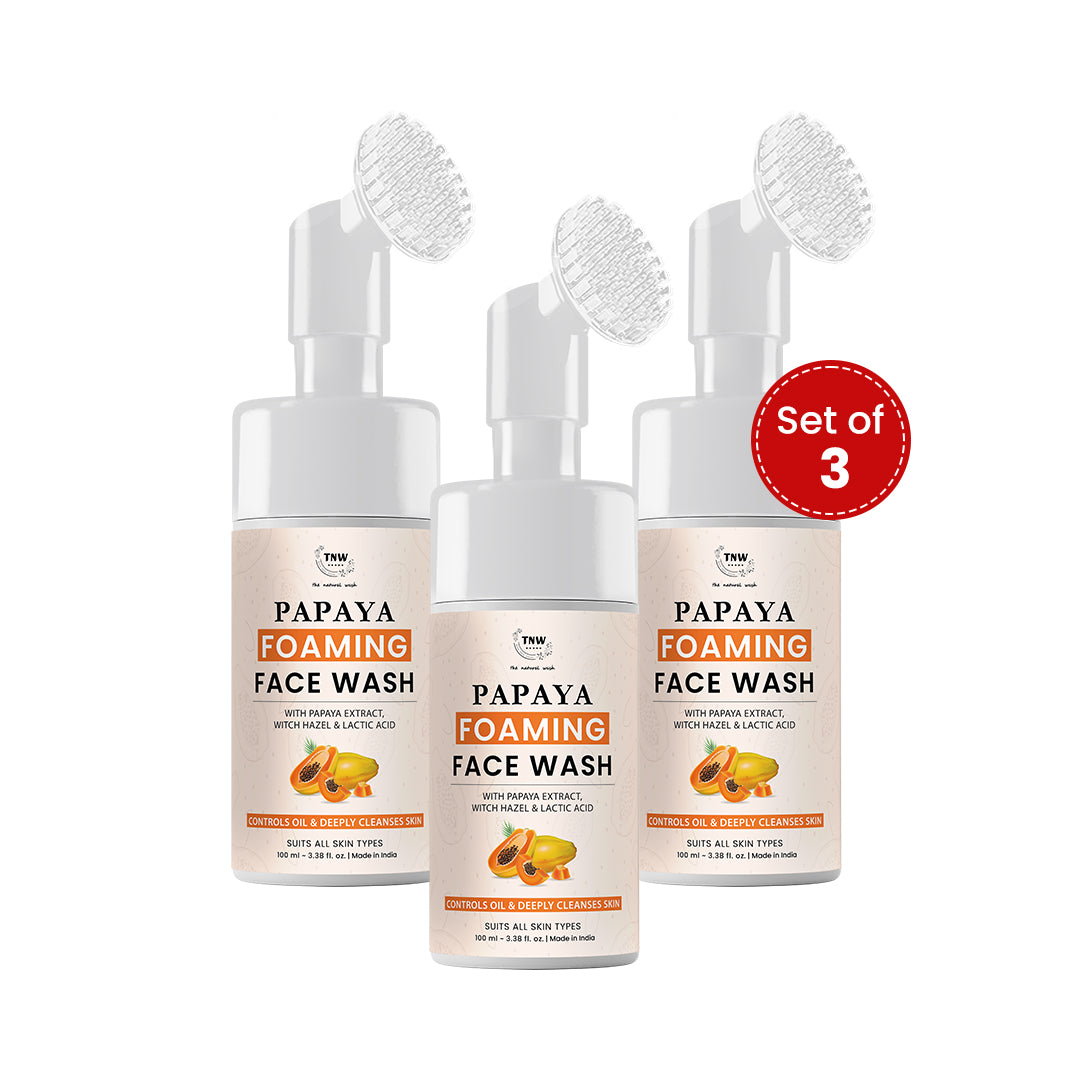 Papaya Foaming Face Wash with Lactic Acid & Panthenol
