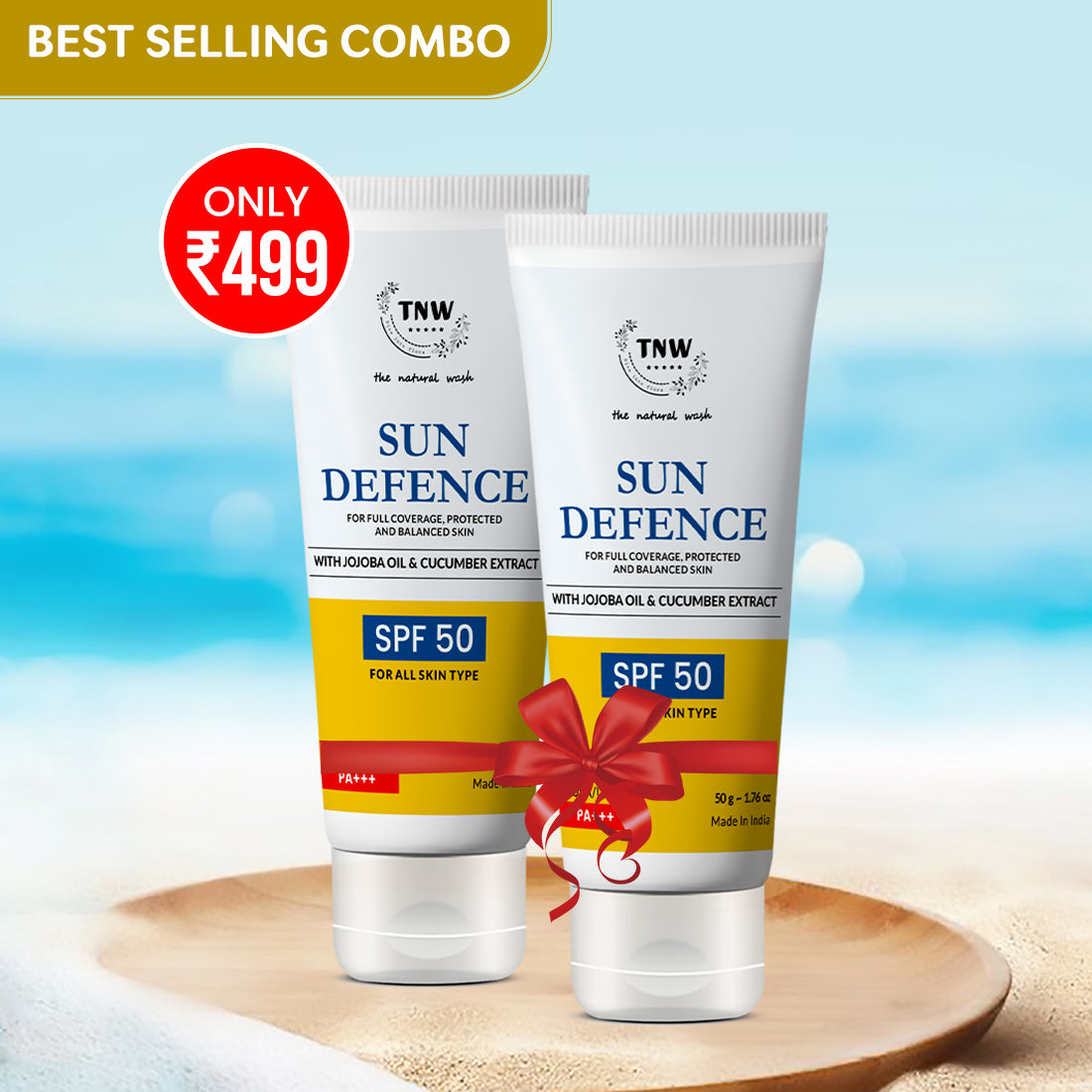 NO MORE TAN - COMBO OF TWO SUN DEFENCE SPF 50 CREAMS (5OGM) (Summer Combo)