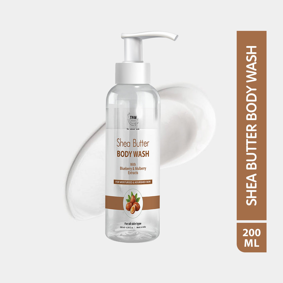 Shea Butter Body Wash | Gentle Hydration & Nourishing Softness | Shea Butter, Aloe Vera & Apricot Oil | 200 ml