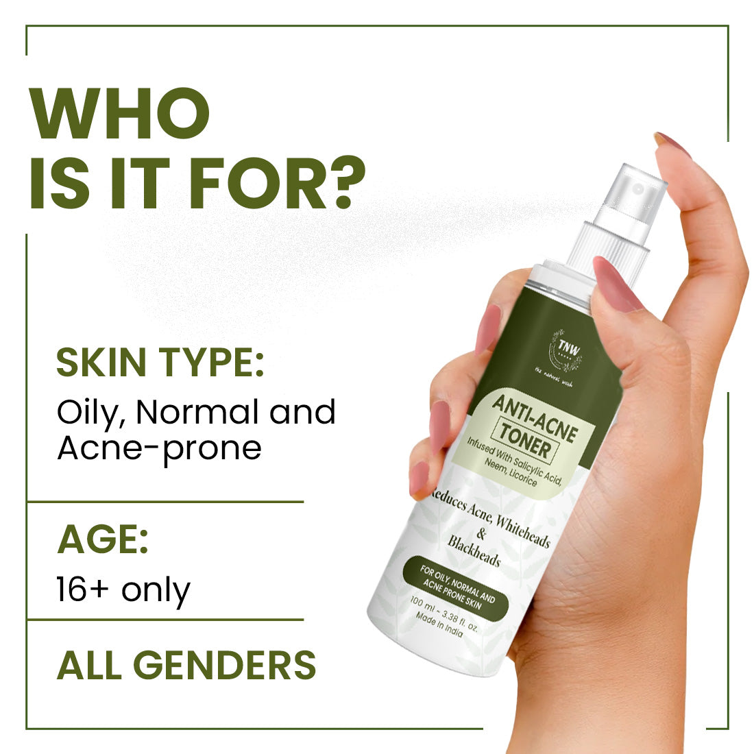 Anti-Acne Toner for Clear & Texture-free Skin. (Stock Cleareance)