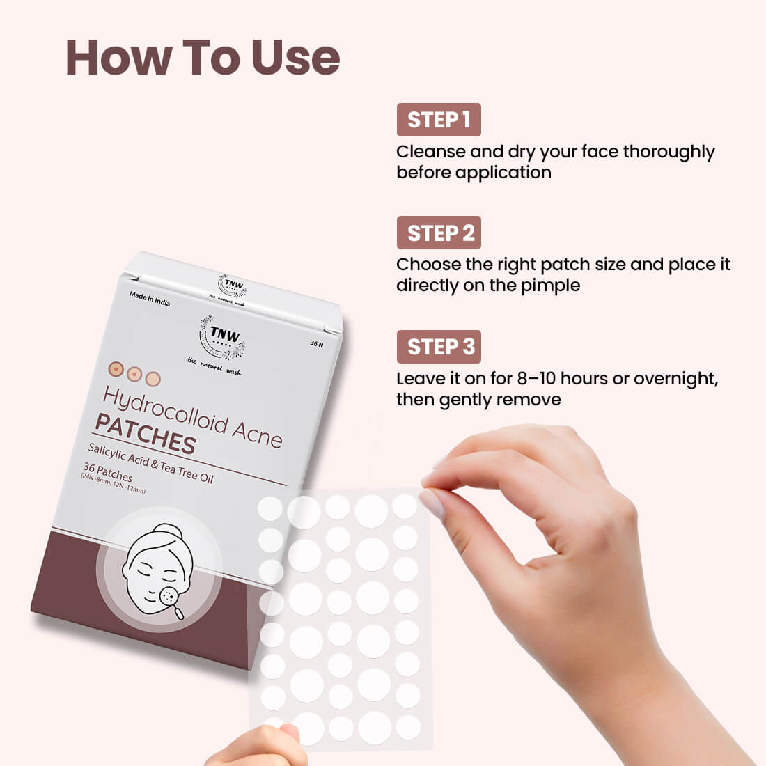 Pimple Patches | Hydrocolloid Spot Stickers with Salicylic Acid