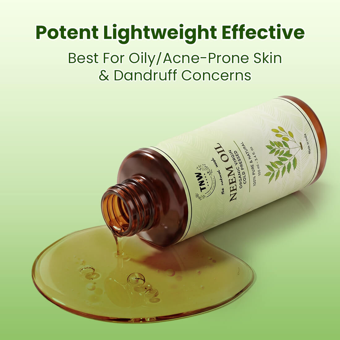 Neem Oil - Cold Pressed Oil For Skin & Hair (Pure & Natural)