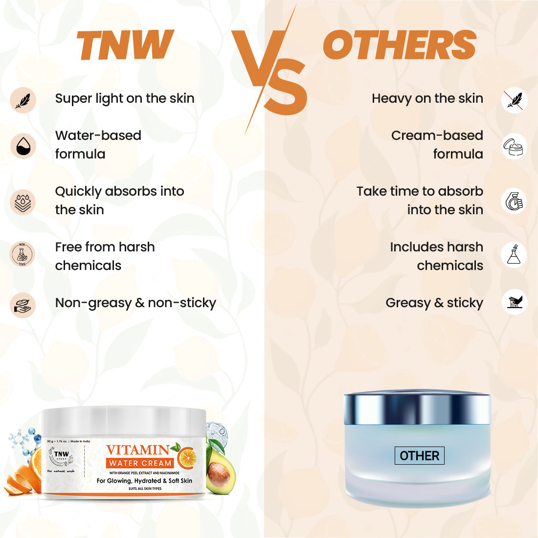 TNW Vitamin C Water Cream
vs Other