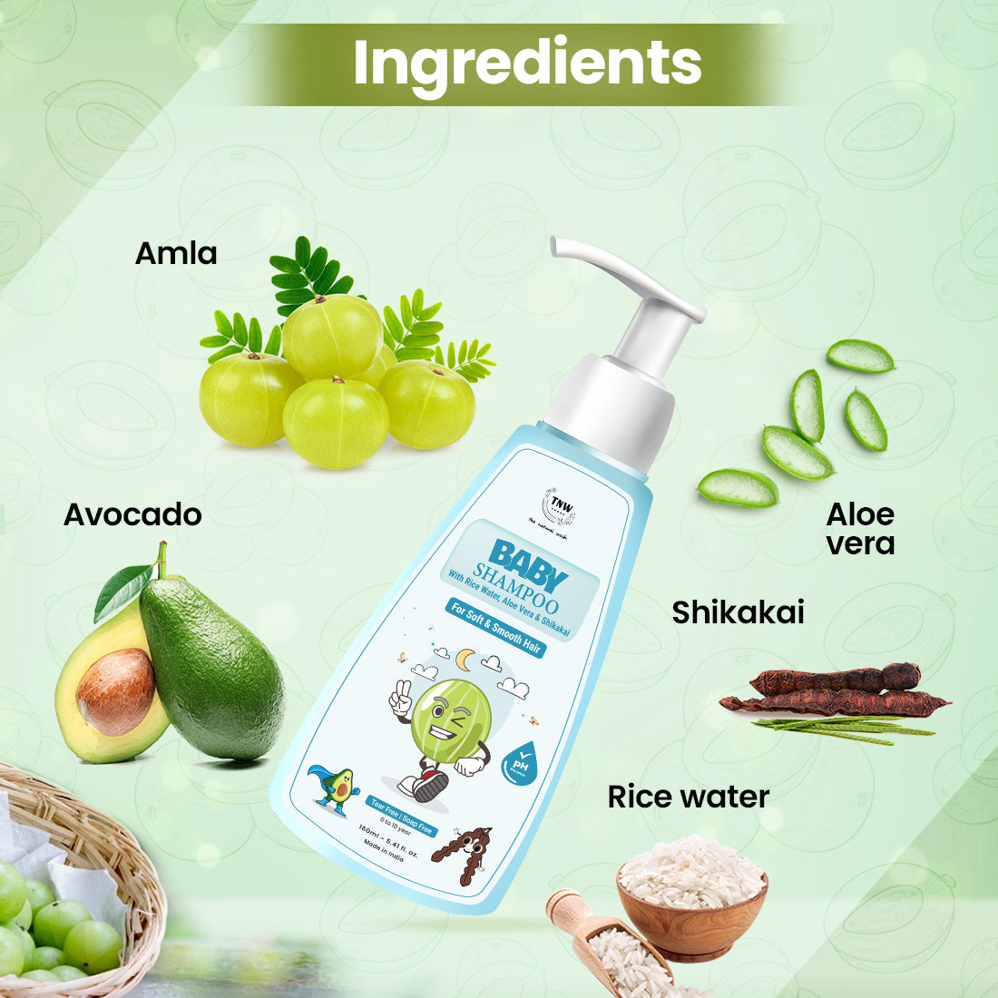 The Natural Wash Baby Shampoo Ingredients