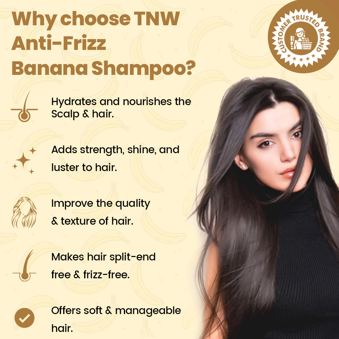 Why choose TNW Anti frizz banana shampoo