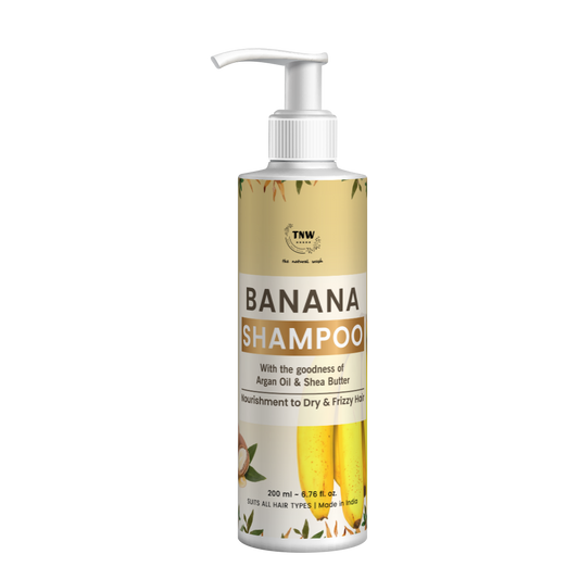 Banana Shampoo (Anti-Frizz Shampoo with Natural Ingredients).
