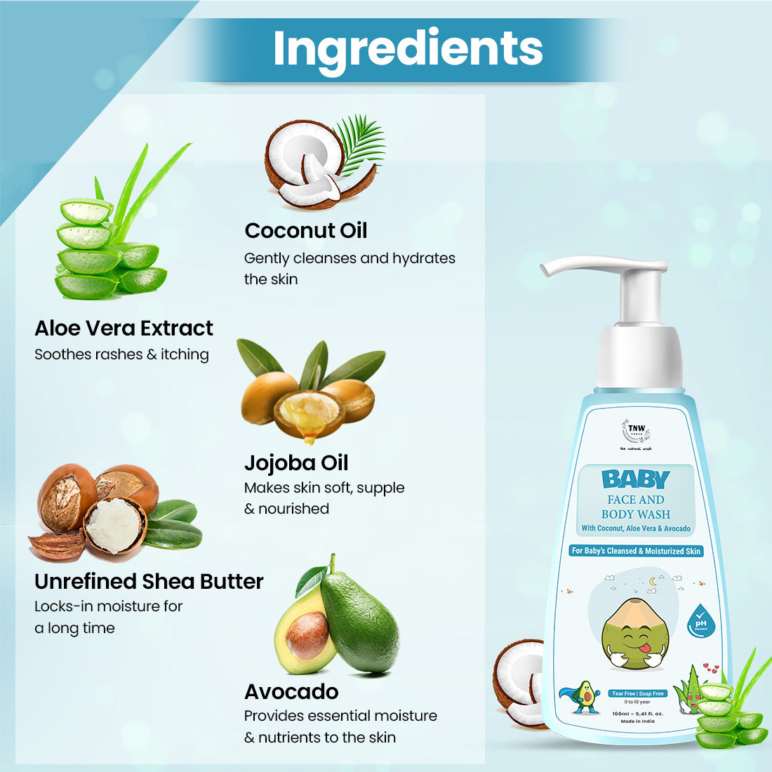 Baby Face and Body Wash for Moisturized Skin