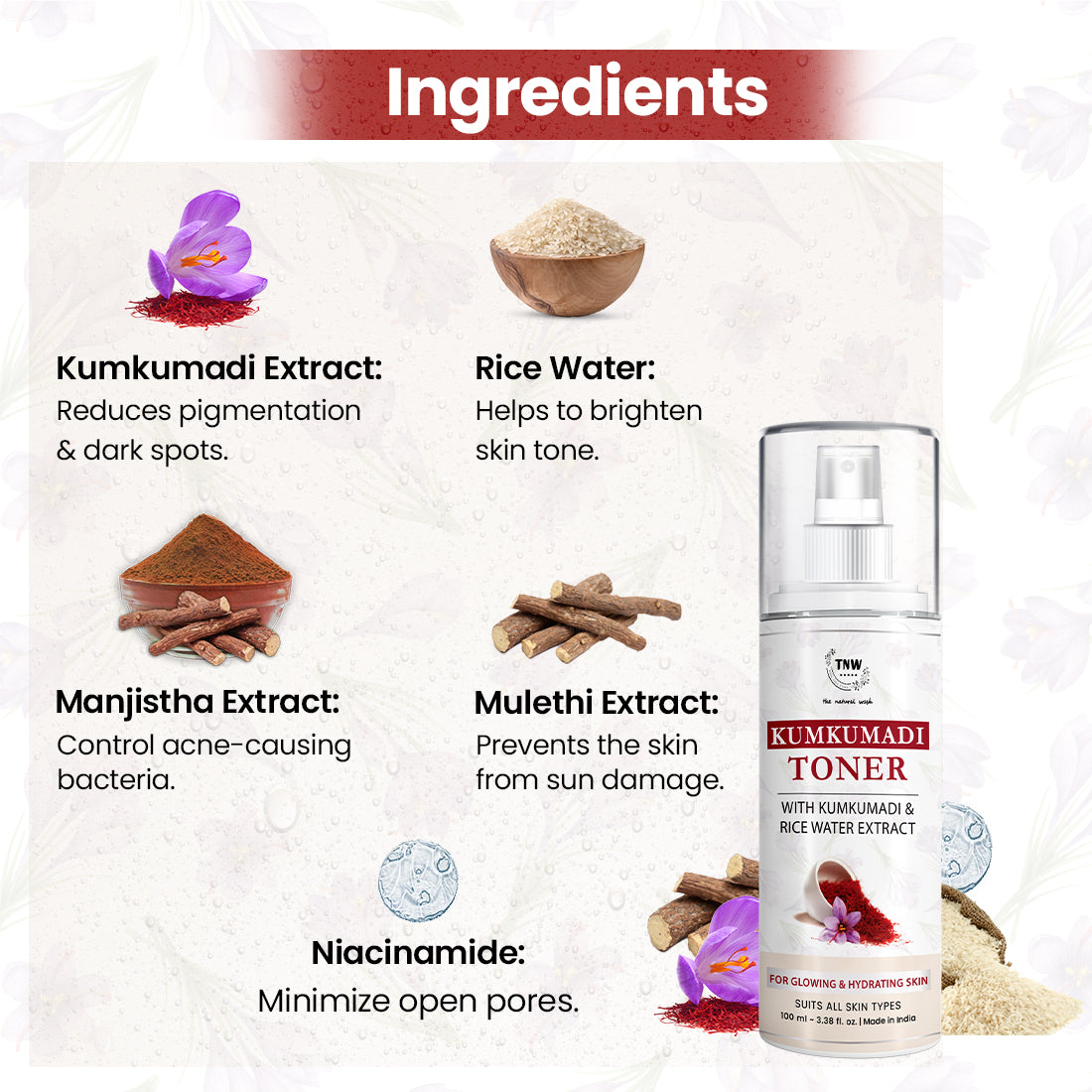 Kumkumadi Toner for Glowing Skin. (Stock Clearance)