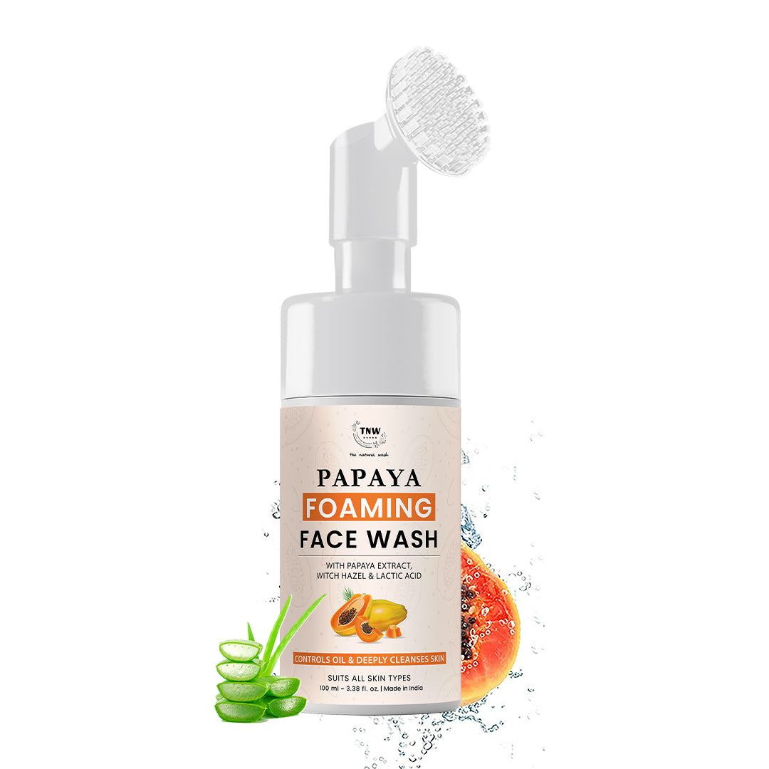 Papaya Foaming Face Wash for Glowing Skin – The Natural Wash