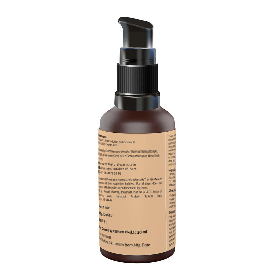 Vitamin C Face Serum (with 20% Vitamin C, Hyaluronic, Niacinamide, Glycolic Acids) & Others brand back side