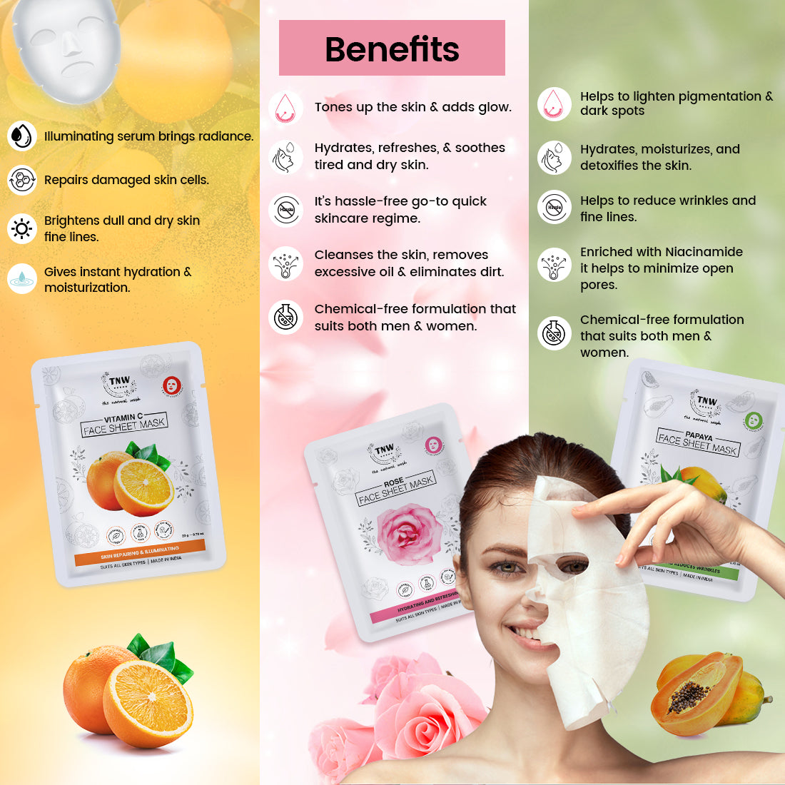 Benefits of Vitamin c Face Sheet Mask