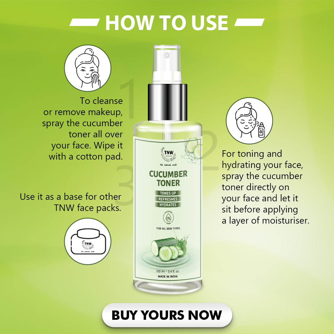 how to use Why to choose TNW Cucumber Toner Cucumber Toner (Toner & Makeup Remover)