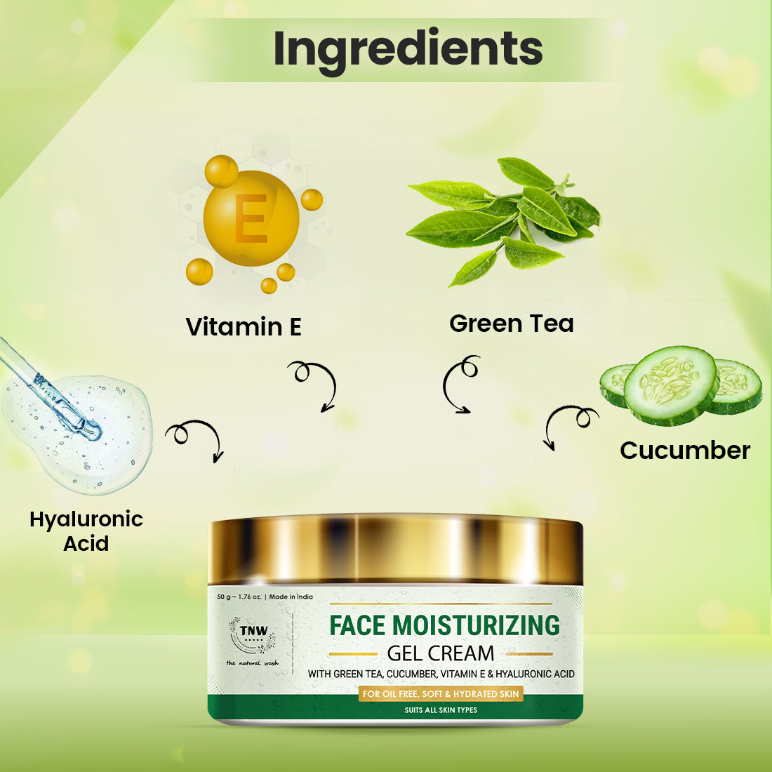Face Moisturizing Gel Cream Ingredients