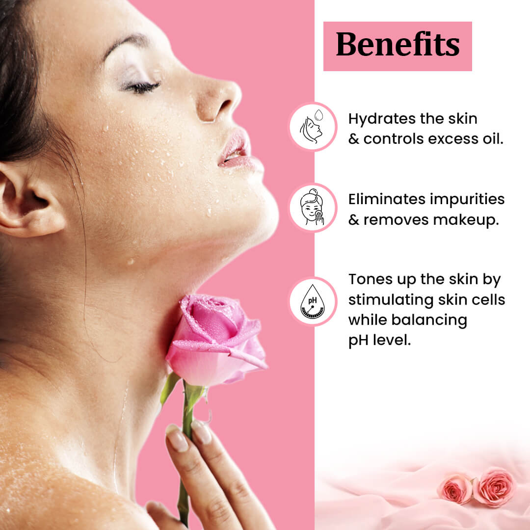 Steam Distilled Pure Rose Water - 200ml