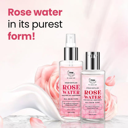 Steam Distilled Pure Rose Water - 200ml