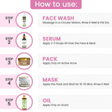 Anti–Acne Hamper (Charcoal Soap, Neem Oil, Anti Acne Pack, Salicylic Acid face serum, Anti acne face wash, DE-TAN FAce PacK + Get a FREE Gift Box)