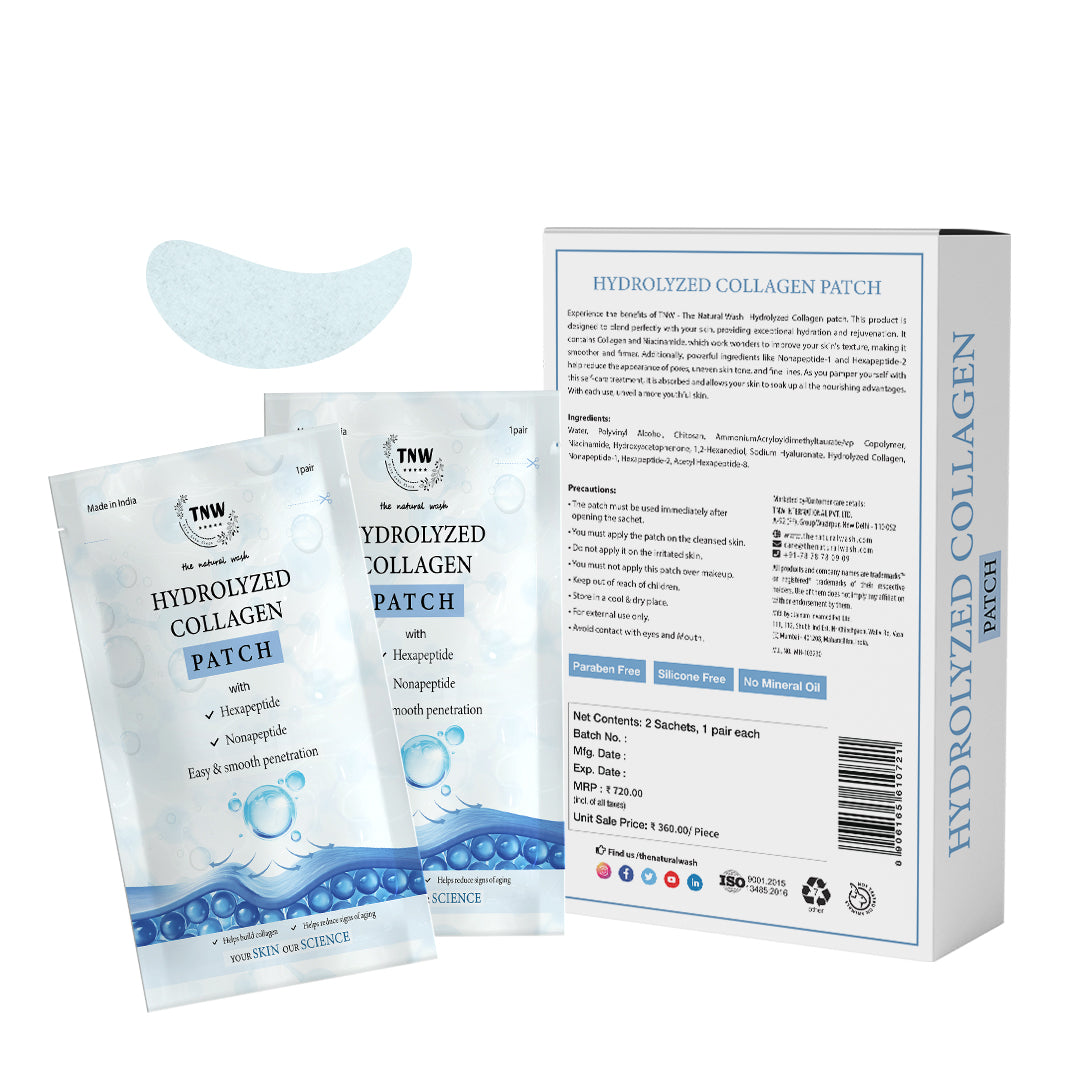 Hydrolyzed Collagen Patch for Firm & Fresh skin | 2 Sachet, 1 Pair Each