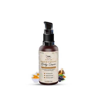 Body Brightening Serum With Turmeric Powder and Chamomile Extracts | 6 Months Expiry .