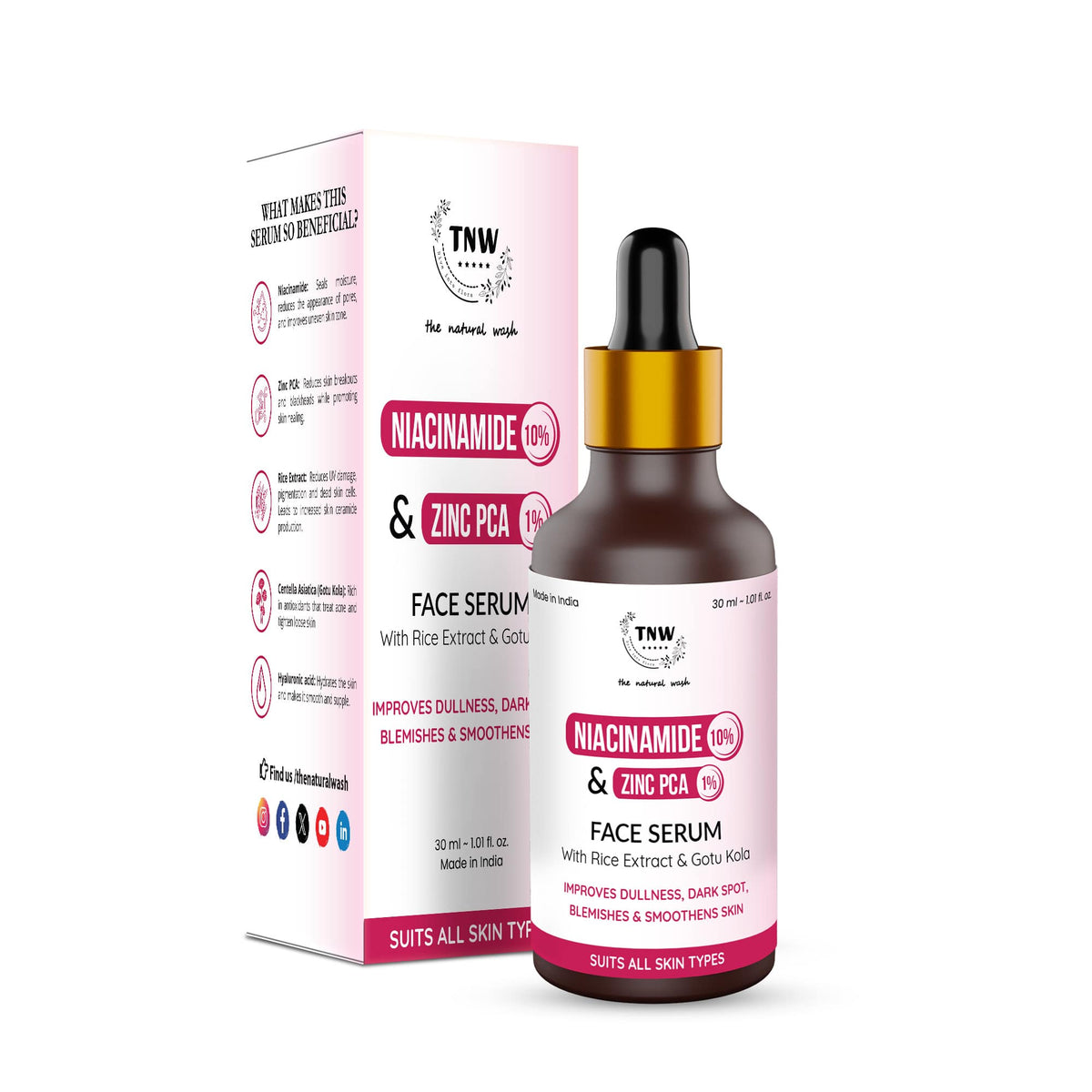 10% Niacinamide + 1% Zinc PCA Serum For Even-toned & Texture-Free Skin @ 1 (Exclusive) - 30 ml
