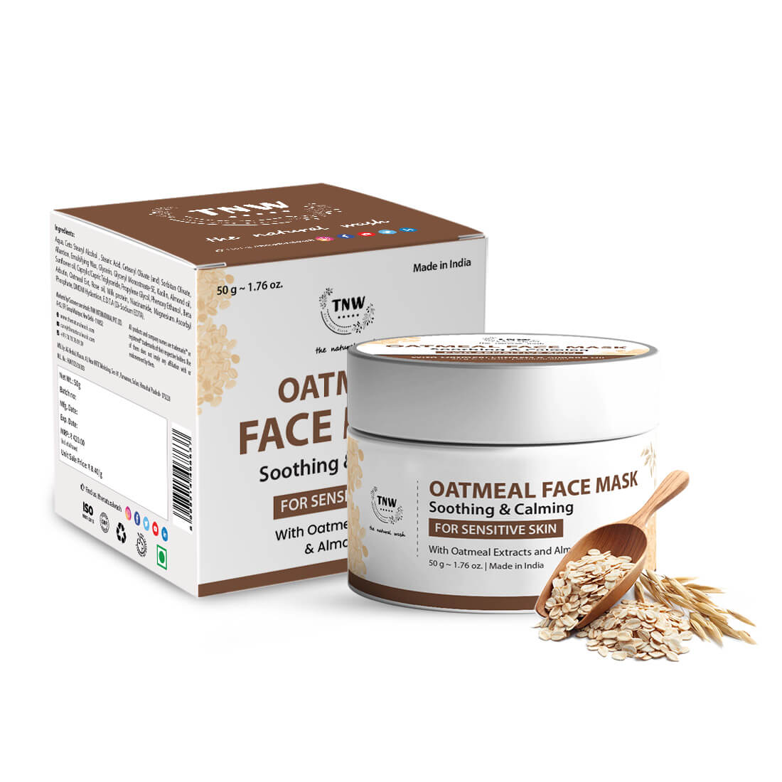 Oatmeal Soothing & Calming Facemask for Cleansed and Glowing Skin