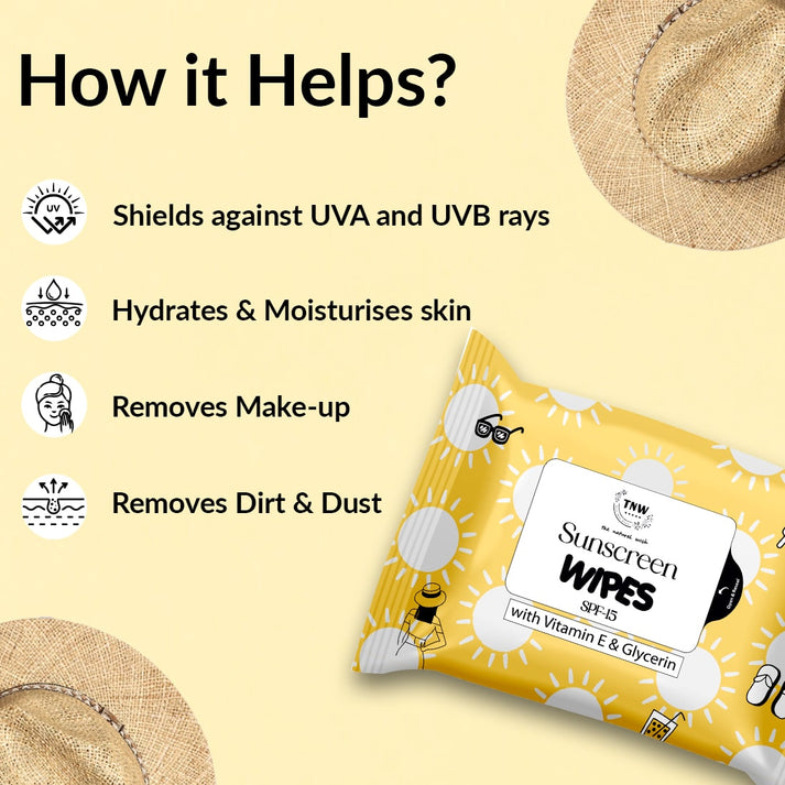 Sunscreen Wipes For Removing Dirt, Oil & Providing Hydration – The ...