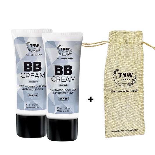BB Cream Duo with Jute Pouch | Light & Medium Shades