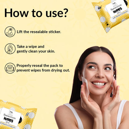 How to use Sunscreen Wipes