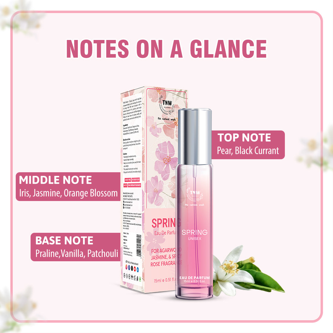 Spring Eau De Parfum for Agarwood, Jasmine, & Spicy Rose Fragrance @ 1