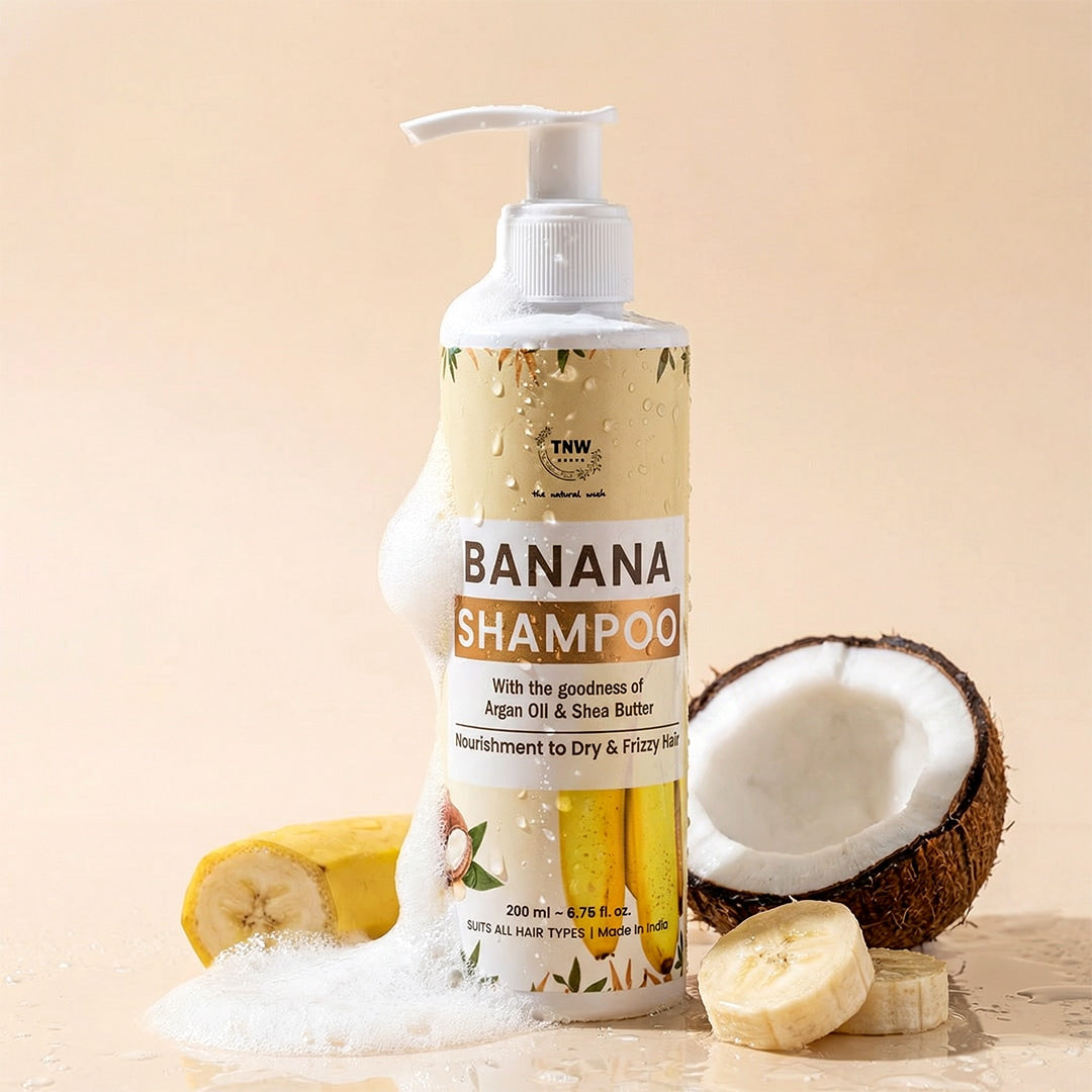 Banana Shampoo (Anti-Frizz Shampoo with Natural Ingredients) - 200ml