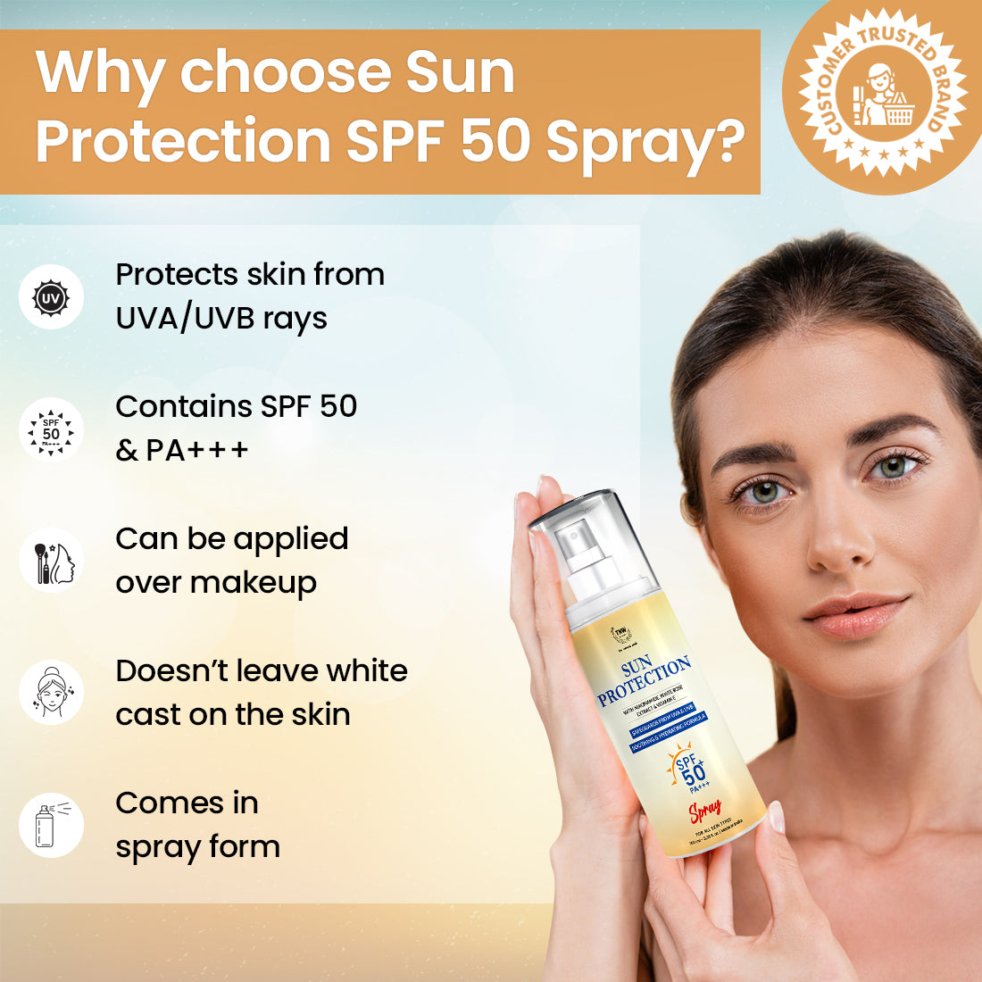 Benefits of Sun Protection SPF 50 Spray