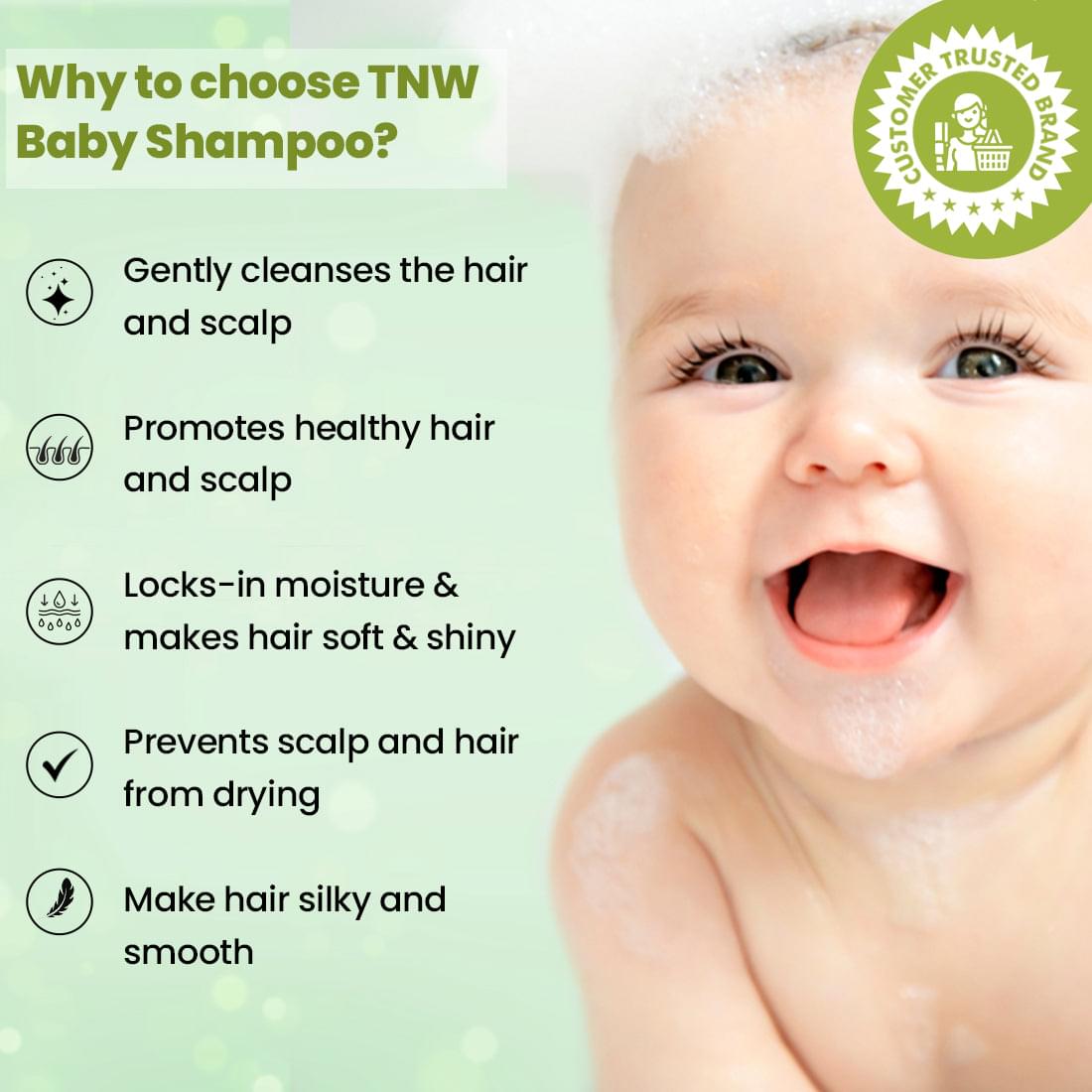 Baby Shampoo for Gentle Cleansing & Soft, Shiny Hair