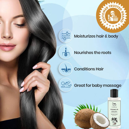 Virgin Coconut Oil - Cold Pressed Oil For Skin & Hair (Pure & Natural)