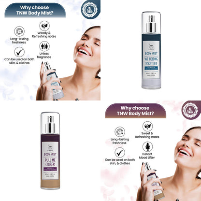 Set of 2 Body Mists | We Belong Together, Pull me Closer | Refreshing Fragrance | Long-Lasting