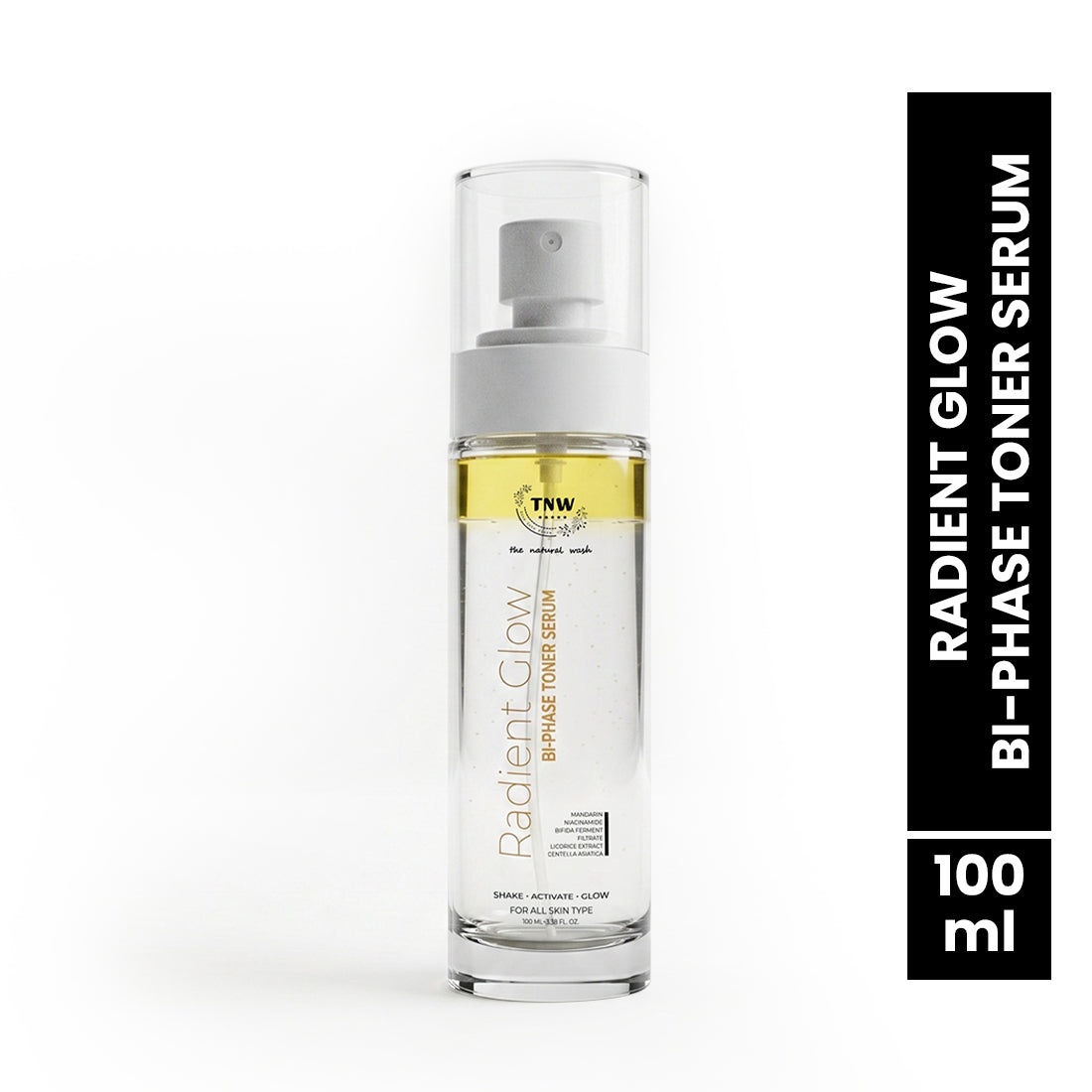 Radiant Glow Bi-Phase Toner Serum | Niacinamide, Bifida Ferment & Bakuchiol