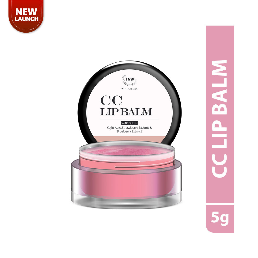 CC Lip Balm Strawberry | Brightens & Protects Lips | 5g | TNW - The Natural Wash CC Lip Balm Strawberry | Brightens & Protects Lips | 5g | TNW - The Natural Wash