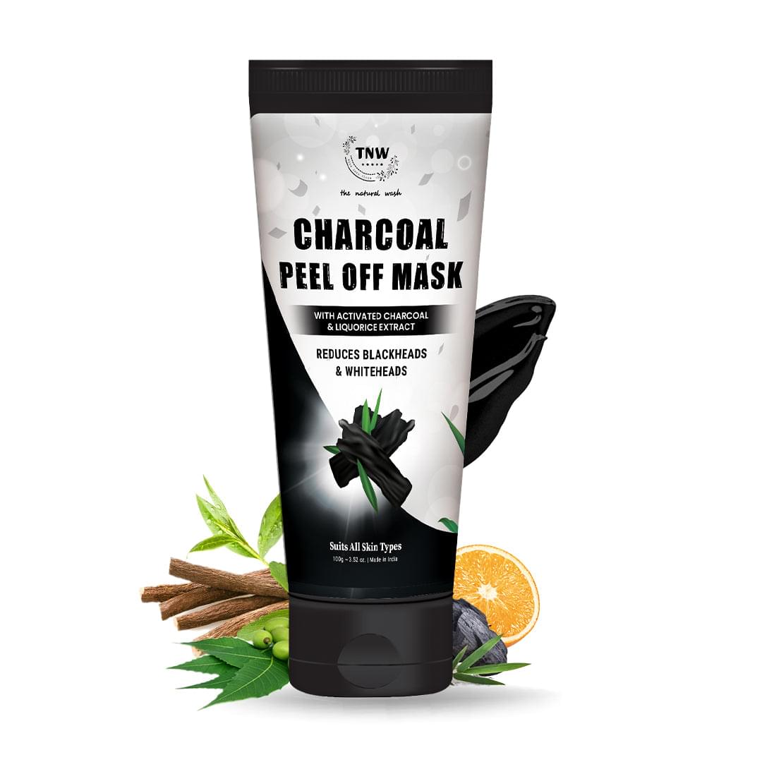 Charcoal Peel Off Mask for Blackheads and Removes Tan - Single