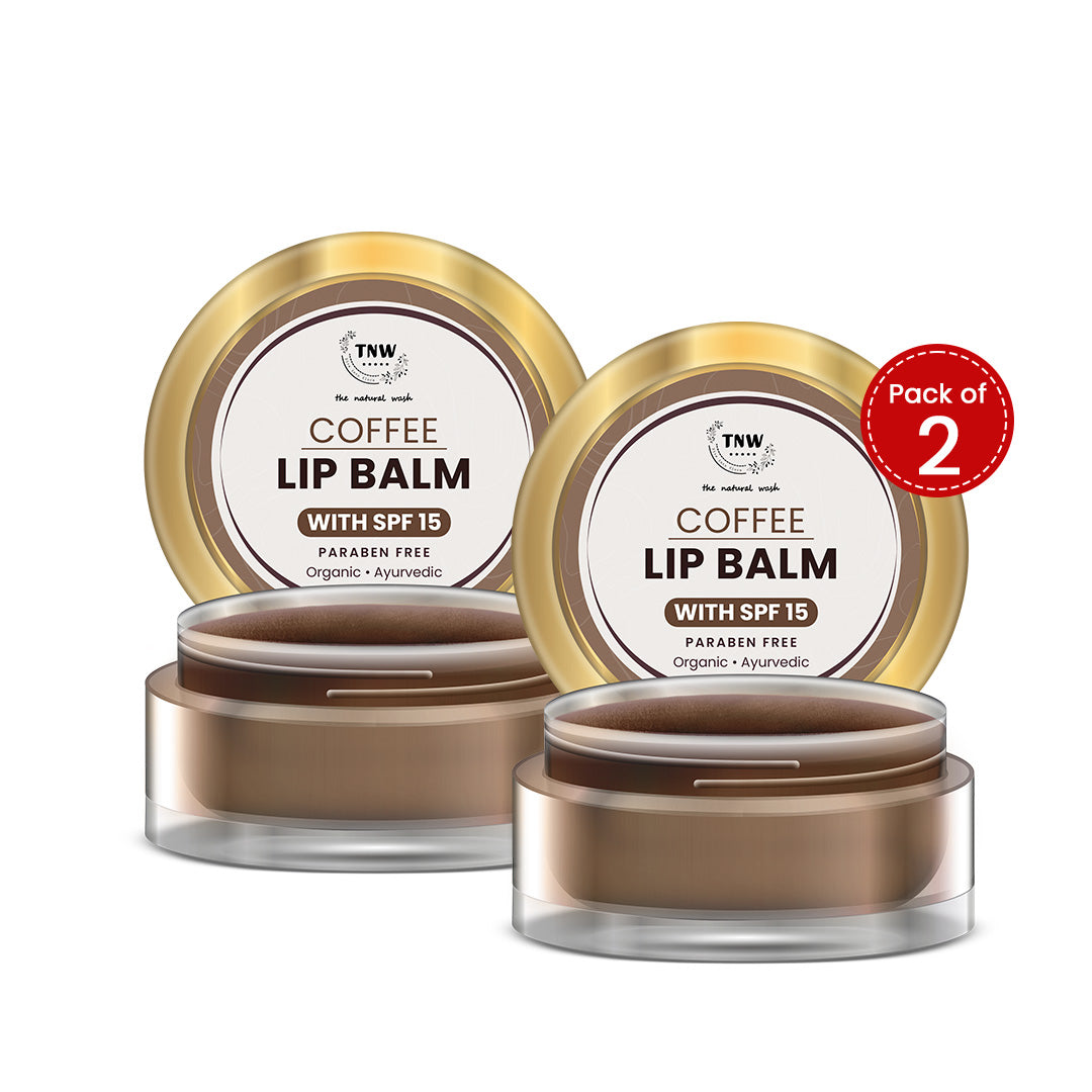 Pack of 2 Coffee Lip Balm - (Ayurvedic & Paraben-free)