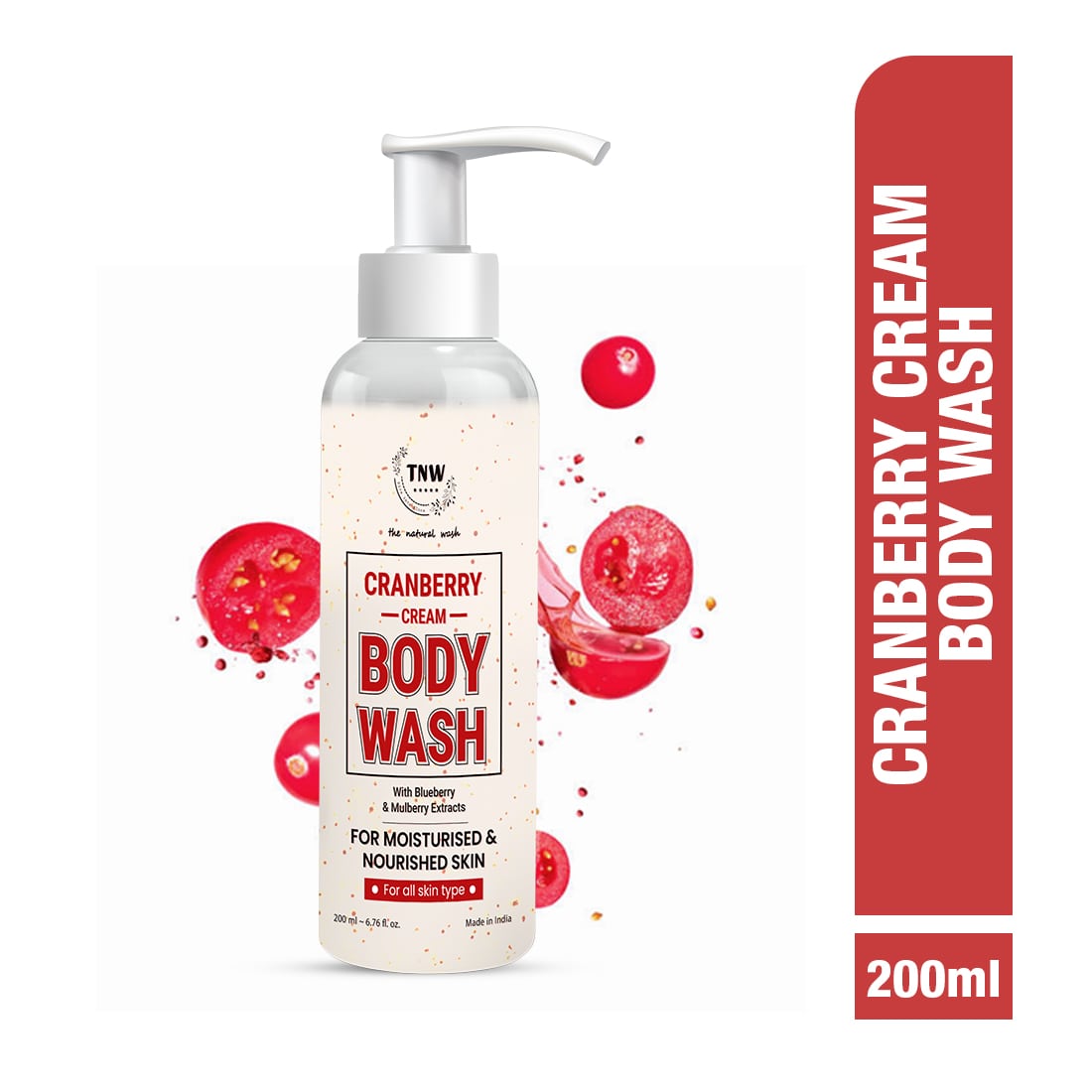 Cranberry Cream Body Wash For skin brightening