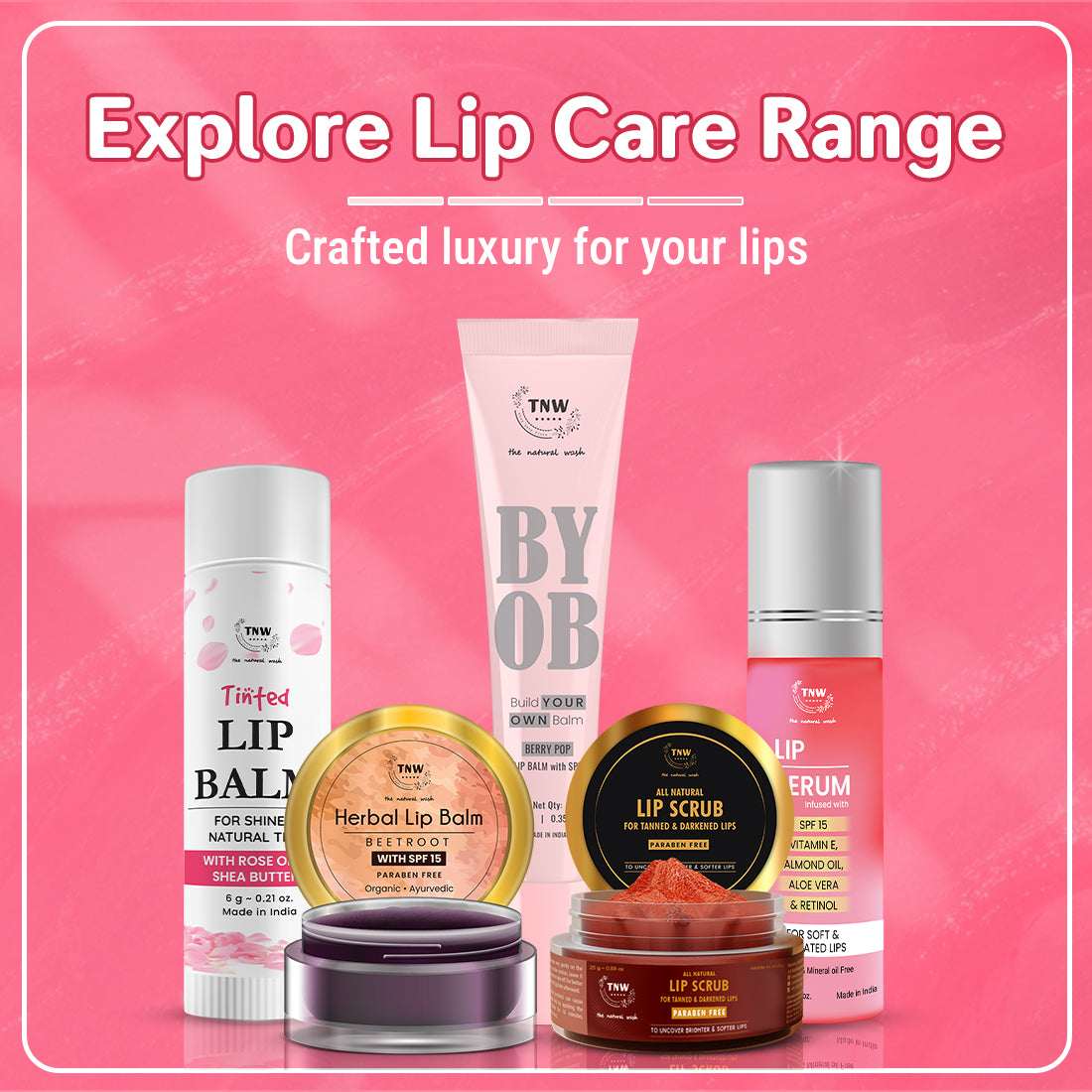 Explore lip care Range crafted Luxury for your lips 
