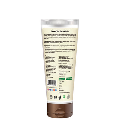 Green Tea Face Wash (Grealmo) - Paraben/Sulphate-Free.
