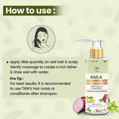 How to Use Amla Shampoo (Anti-Hair Fall Shampoo with Natural Ingredients)