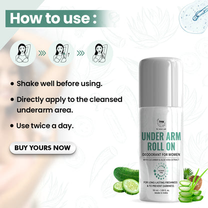 Underarm Roll On Deodorant for Women