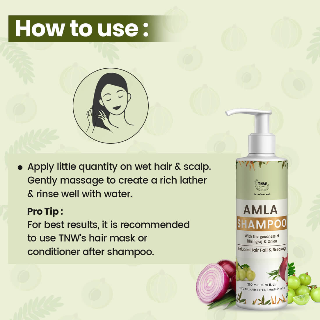 Amla Shampoo (Anti-Hair Fall Shampoo with Natural Ingredients)